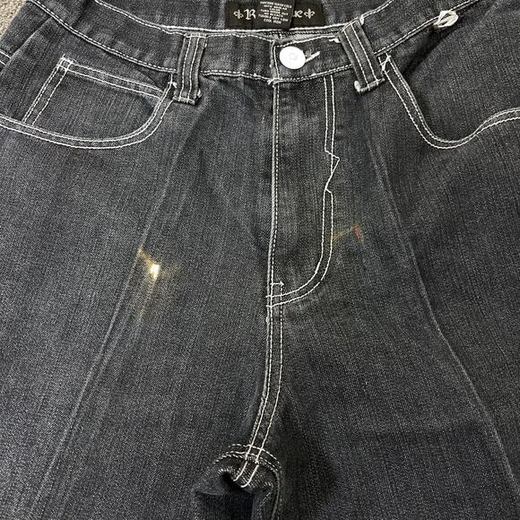 Raw Blue Shorts Mens Size 32 Denim Y2K Hiphop Baggy - Picture 2 of 13